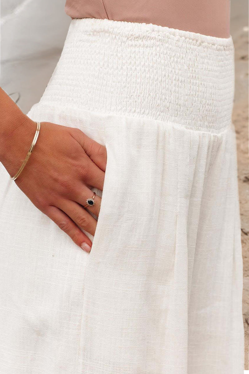 Elegante Stretch-Palazzo-Hosen für Frauen