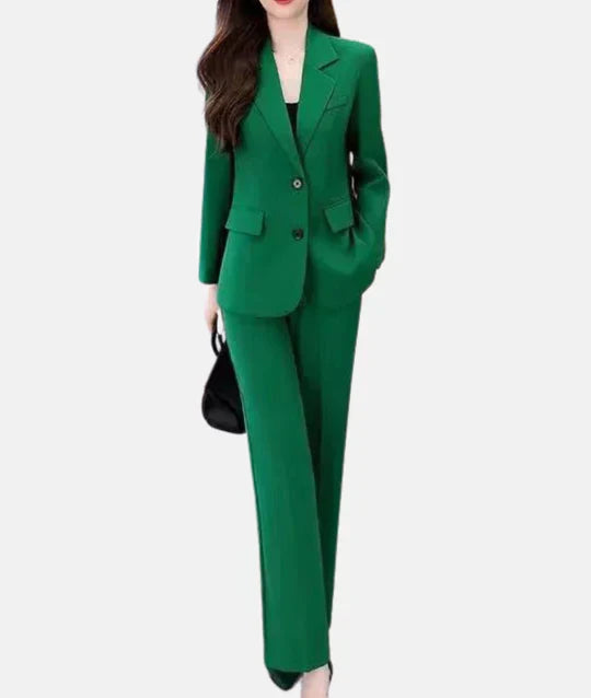 Eleganter taillierter Blazer mit passendem Hosenanzug-Set