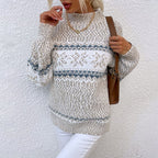 Stylischer Damen-Winterstrickpullover